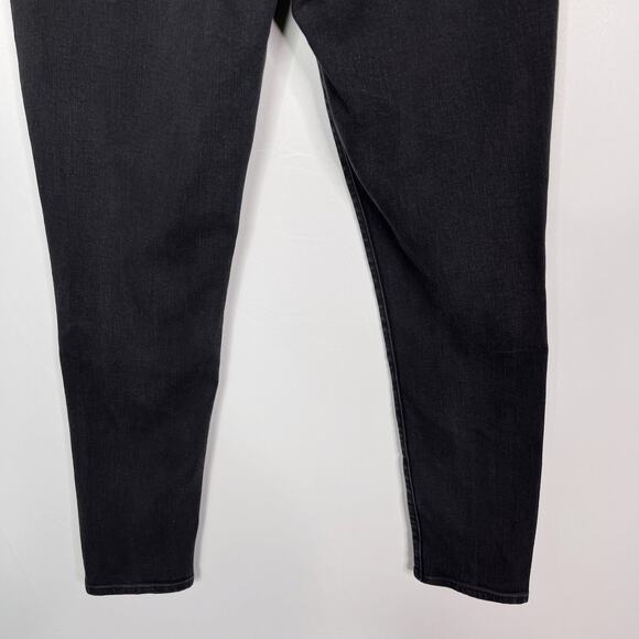 Levis Womens 29 Washed Black 721 High Rise Skinny Jeans Cotton Stretch - Picture 6 of 10